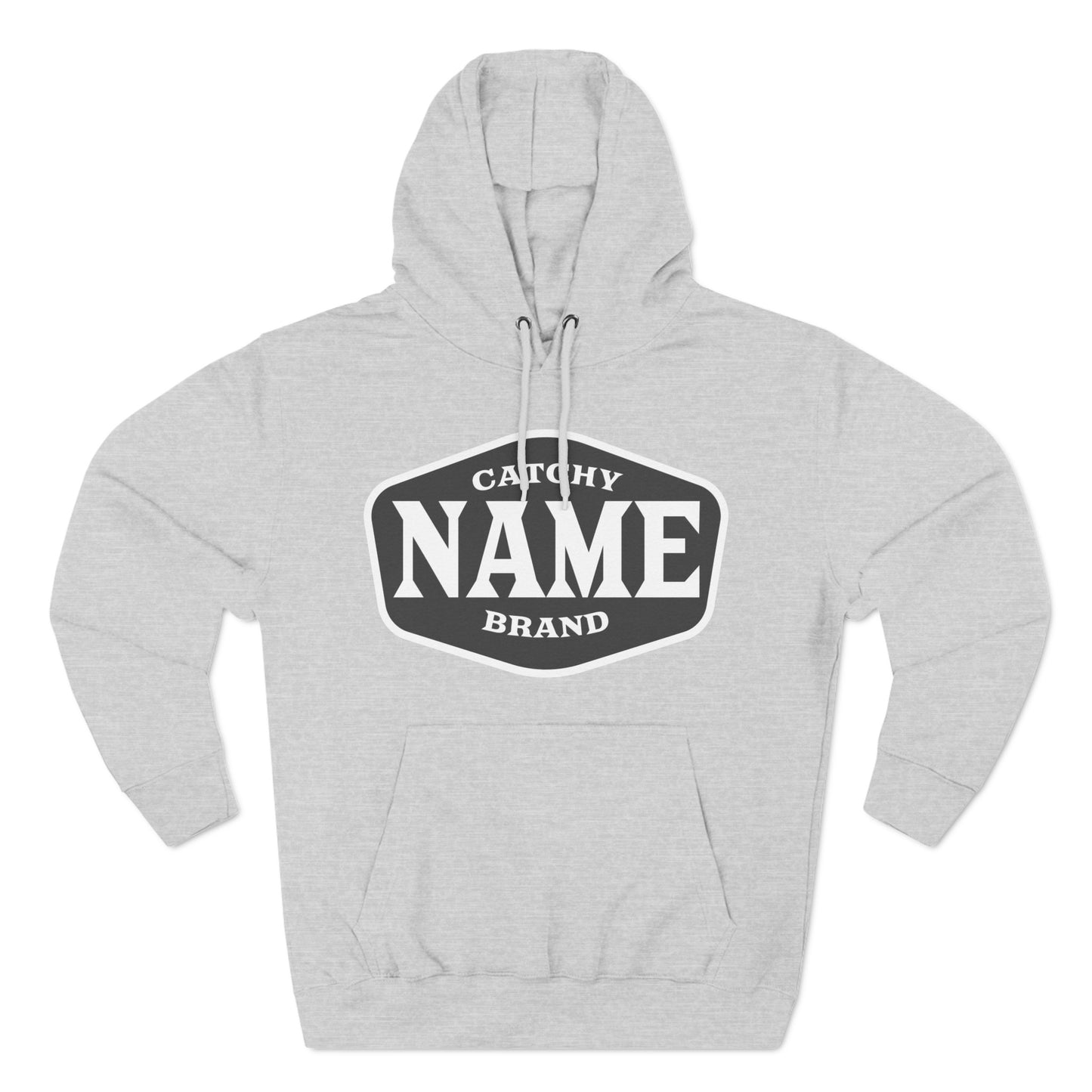 Three-Panel Fleece Hoodie