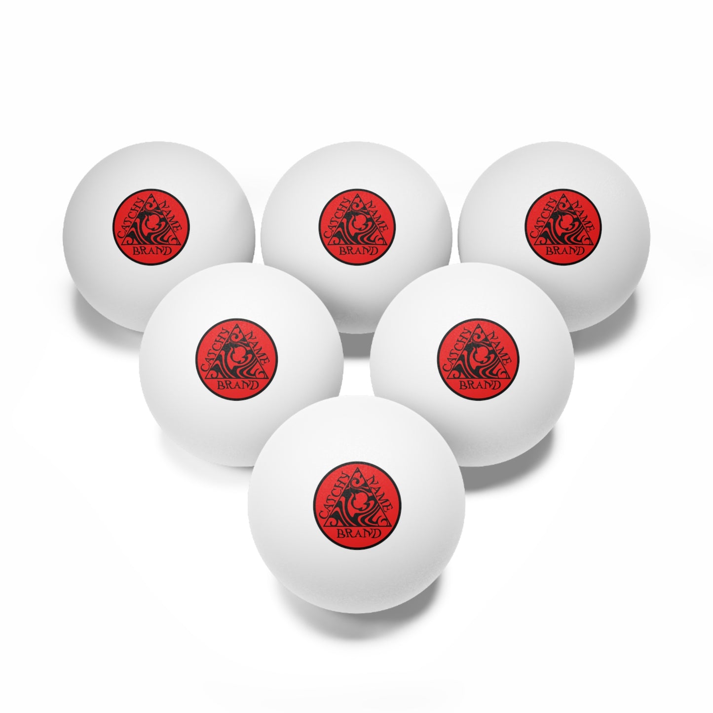 Ping Pong Balls, 6 pcs